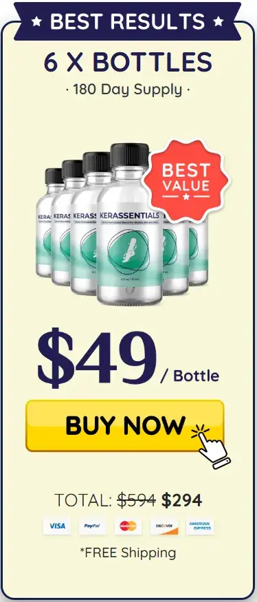 Kerassentials price 6 bottle